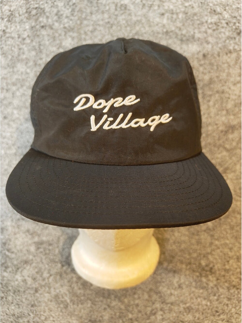 Dope Village Embroidered Hat Black AS Colour Surf Snapback